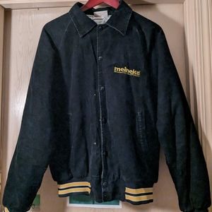 Hartwell Meienke Discount Mufflers black corduroy bomber jacket made in USA